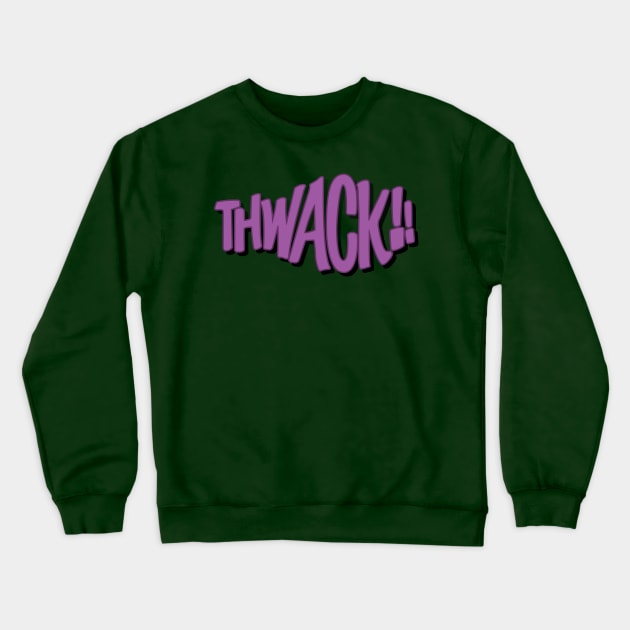 THWACK!! Fighting Sounds Crewneck Sweatshirt by deancoledesign